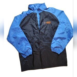 Vintage XL 18-20 youth Nike Blue and Black Windbreaker‎ Jacket